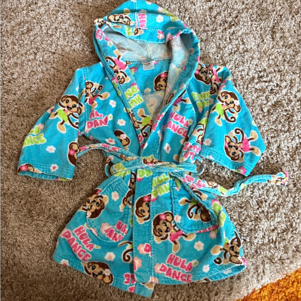 Kids Hula Dance Blue Swim Cover Up